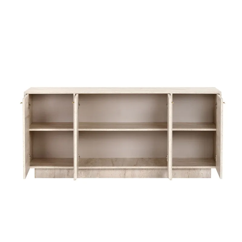 Konsollbord Nordure Varen (180 x 82 x 45 cm) Travertin - Travertin - Oppbevaring - Oppbevaringsmøbler - Sideboard & skjenker