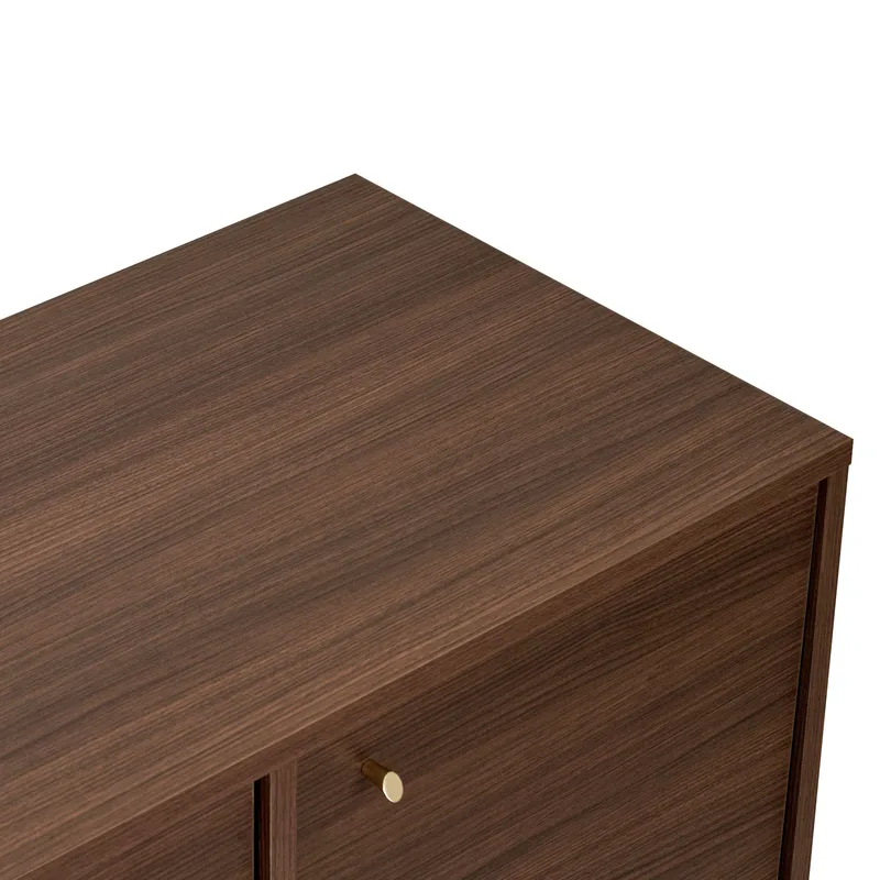 Konsollbord Nordure Varen (180 x 82 x 45 cm) Valnøtt - Valnøtt - Oppbevaring - Oppbevaringsmøbler - Sideboard & skjenker