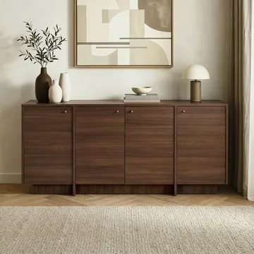 Konsollbord Nordure Varen (180 x 82 x 45 cm) Valnøtt - Valnøtt - Oppbevaring - Oppbevaringsmøbler - Sideboard & skjenker
