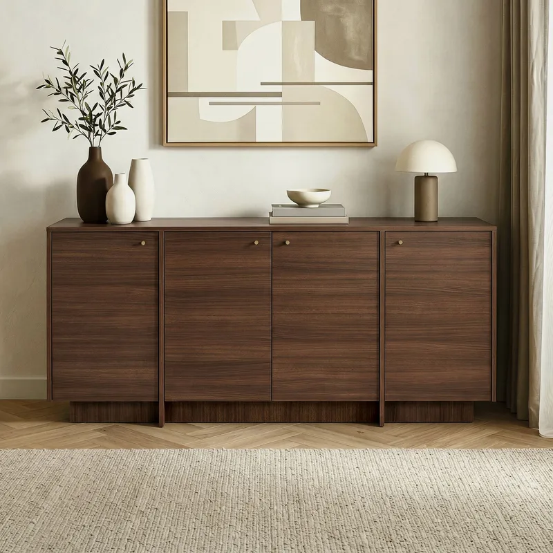 Konsollbord Nordure Varen (180 x 82 x 45 cm) Valnøtt - Valnøtt - Oppbevaring - Oppbevaringsmøbler - Sideboard & skjenker