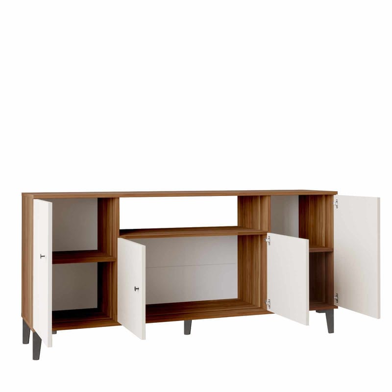 Konsollbord Skye Decor Bren (180 x 85 x 44,5 cm) valnøtt - Valnøtt - Oppbevaring - Oppbevaringsmøbler - Sideboard & skjenker