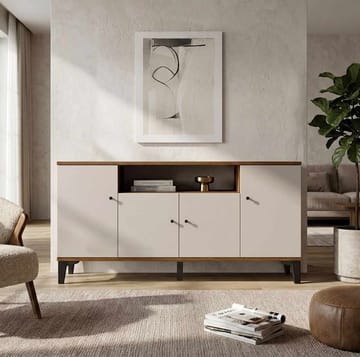 Konsollbord Skye Decor Bren (180 x 85 x 44,5 cm) valnøtt - Valnøtt - Oppbevaring - Oppbevaringsmøbler - Sideboard & skjenker