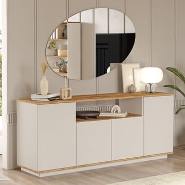 Konsollbord Skye Decor Cleo-hylle (180 x 75 x 44,5 cm) Atlantisk furu kasjmir - Atlantic Pine og Cashmere - Oppbevaring - Oppbevaringsmøbler - Sideboard & skjenker