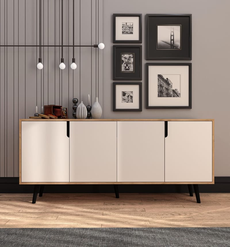 Latinara Konsollbord 180 cm - Sapphire eik, hvit - Oppbevaring - Oppbevaringsmøbler - Sideboard & skjenker