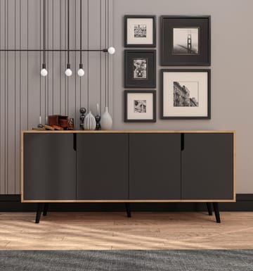 Latinara Konsollbord 180 cm - Sapphire eik/Antrasitt - Oppbevaring - Oppbevaringsmøbler - Sideboard & skjenker