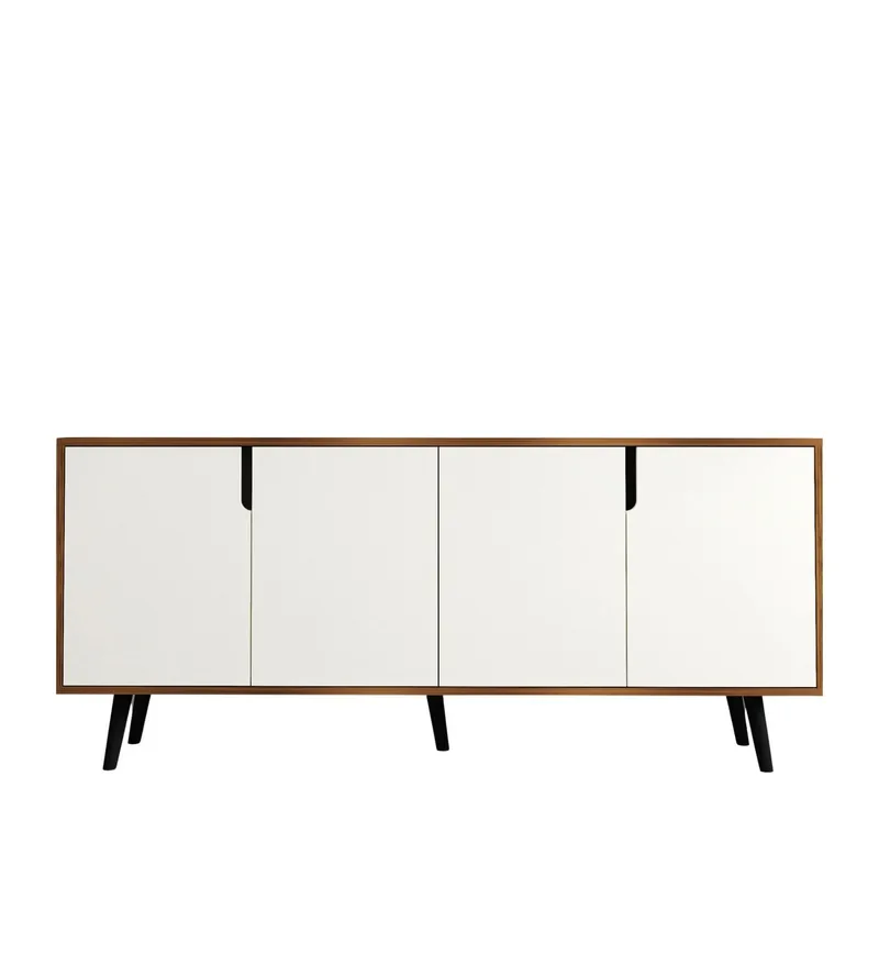 Latinara Konsollbord 180 cm - Valnøtt og hvit - Oppbevaring - Oppbevaringsmøbler - Sideboard & skjenker