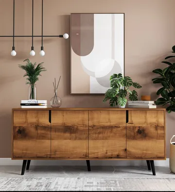 Latinara Konsollbord 180 cm - Valnøtt - Oppbevaring - Oppbevaringsmøbler - Sideboard & skjenker