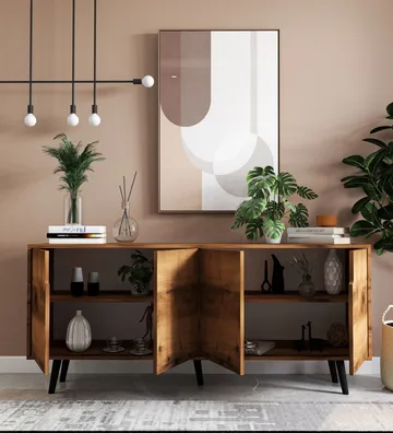 Latinara Konsollbord 180 cm - Valnøtt - Oppbevaring - Oppbevaringsmøbler - Sideboard & skjenker