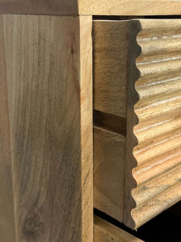 Livara skjenk 160 cm industriell stil - lys naturbrun og svart - Oppbevaring - Oppbevaringsmøbler - Sideboard & skjenker