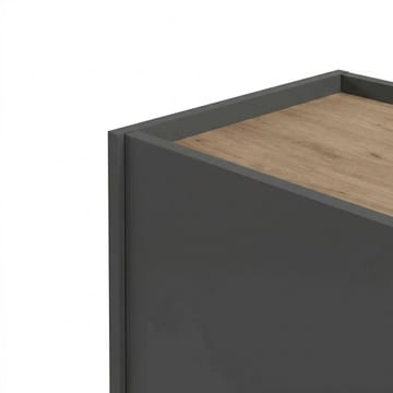 Lomar Konsoll 150x82,9x40,5 cm - Antrasitt/Naturlig eik Svart - Oppbevaring - Oppbevaringsmøbler - Sideboard & skjenker