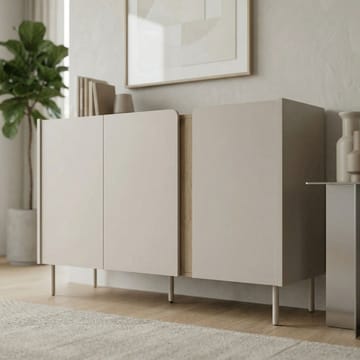 Lomar Konsoll 150x82,9x40,5 cm - Sandstein Naturlig eik - Oppbevaring - Oppbevaringsmøbler - Sideboard & skjenker
