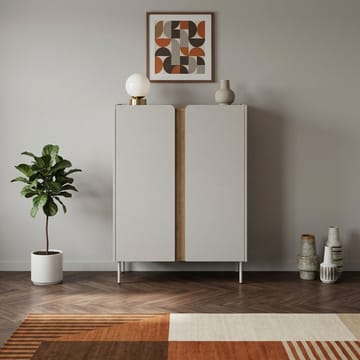 Lomar Skjenk 90x120,4x40,5 cm - Santstone, naturlig eik - Oppbevaring - Oppbevaringsmøbler - Sideboard & skjenker