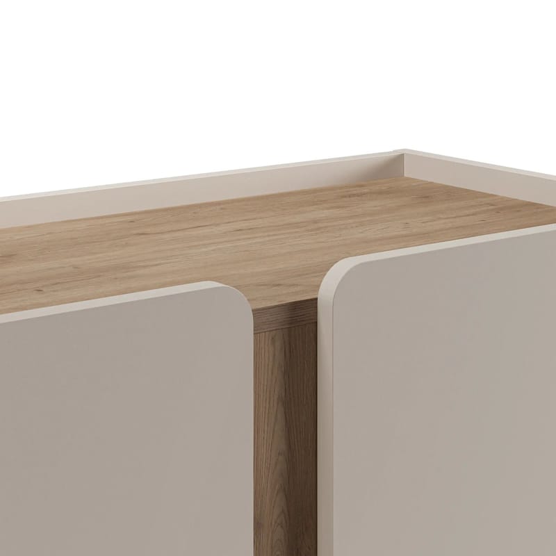 Lomar Skjenk 90x120,4x40,5 cm - Santstone, naturlig eik - Oppbevaring - Oppbevaringsmøbler - Sideboard & skjenker