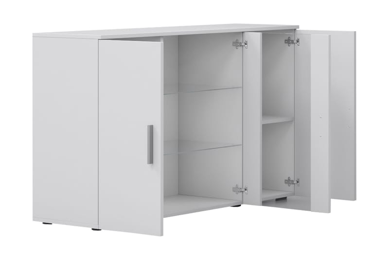 Lyrosen Skjenk 120 cm i Tre med Glassdør - Beige - Oppbevaring - Oppbevaringsmøbler - Sideboard & skjenker