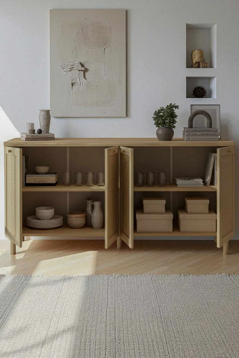 Meyloren skjenk 160 cm - Beige - Oppbevaring - Oppbevaringsmøbler - Sideboard & skjenker