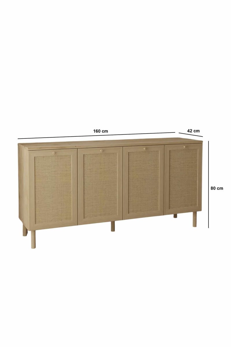 Meyloren skjenk 160 cm - Beige - Oppbevaring - Oppbevaringsmøbler - Sideboard & skjenker