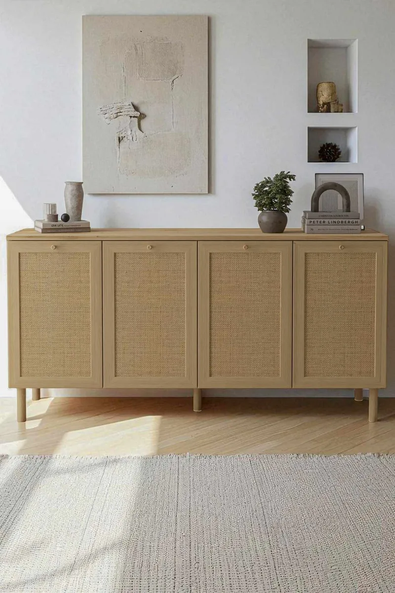 Meyloren skjenk 160 cm - Beige - Oppbevaring - Oppbevaringsmøbler - Sideboard & skjenker