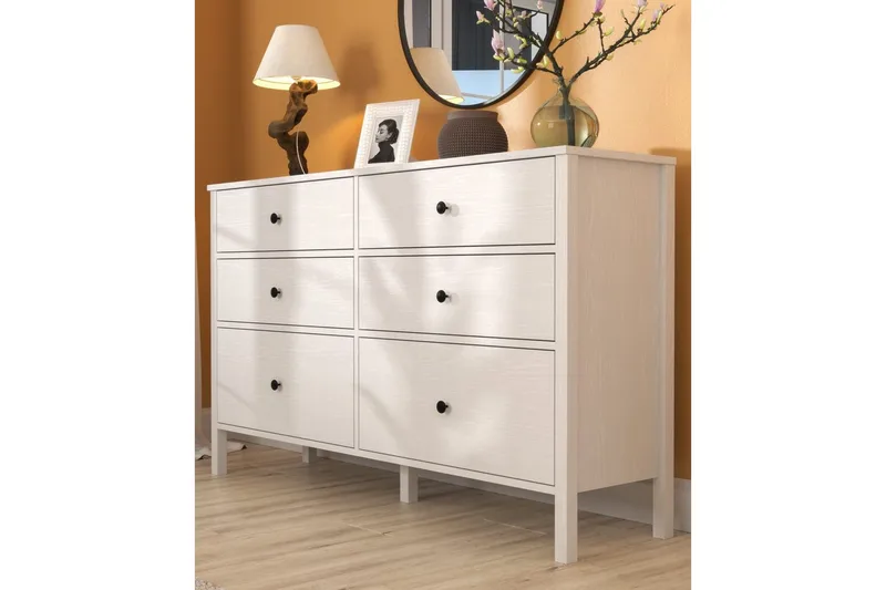 Meyric Hjørnekommode 154 cm - Natur/Hvit - Oppbevaring - Oppbevaringsmøbler - Kommode