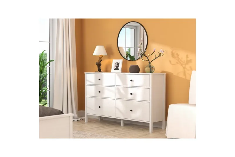 Meyric Hjørnekommode 154 cm - Natur/Hvit - Oppbevaring - Oppbevaringsmøbler - Kommode