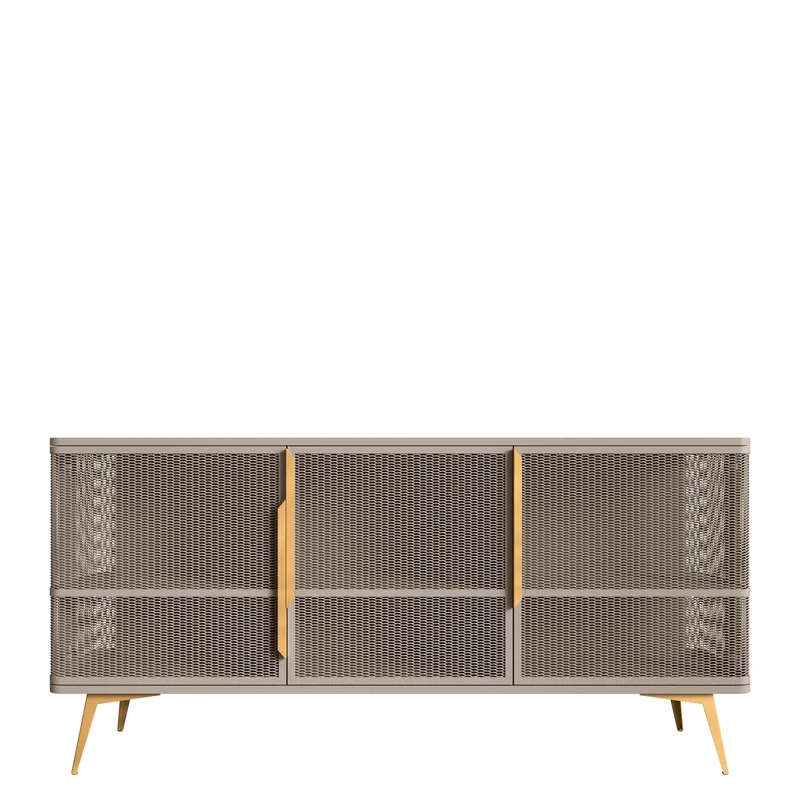 Mireva skjenk 180 cm, beige/gull