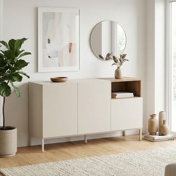 Morlen Konsoll 140x80x41,8 cm - Sandstein Naturlig eik - Oppbevaring - Oppbevaringsmøbler - Sideboard & skjenker