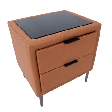 Nattbord HOME4YOU Lena 50,5x41x54 cm cognacbrun - konjakkbrun - Møbler - Bord - Avlastningsbord - Sengebord & nattbord