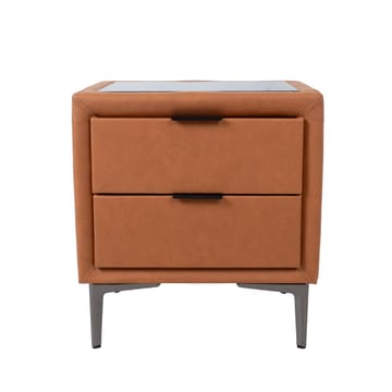 Nattbord HOME4YOU Lena 50,5x41x54 cm cognacbrun - konjakkbrun - Møbler - Bord - Avlastningsbord - Sengebord & nattbord