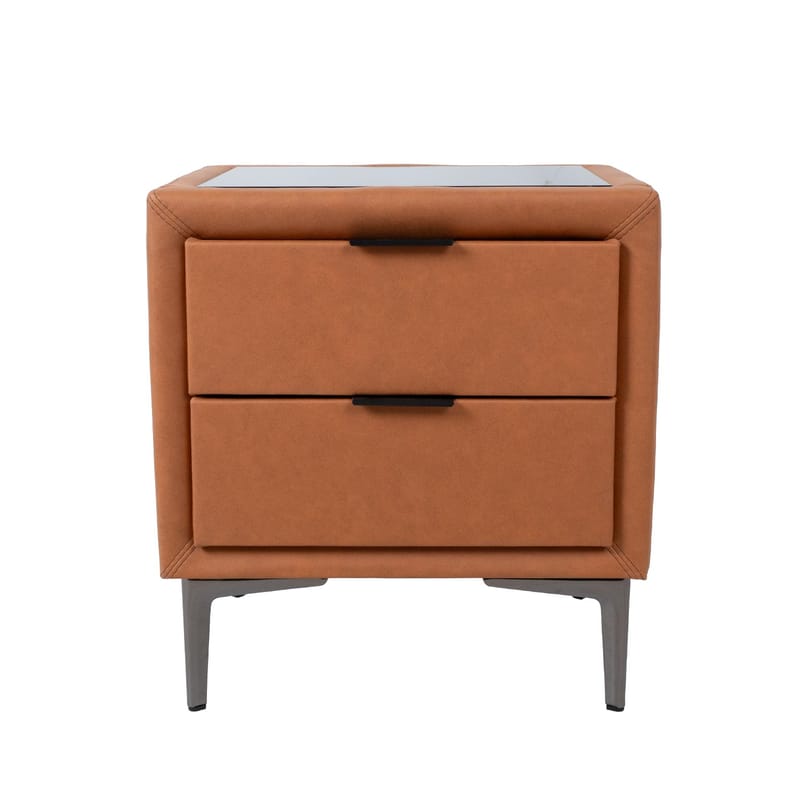 Nattbord HOME4YOU Lena 50,5x41x54 cm cognacbrun - konjakkbrun - Møbler - Bord - Avlastningsbord - Sengebord & nattbord