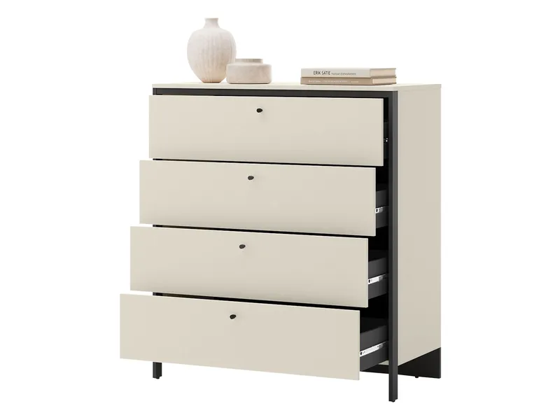 Navron Kommode 101 cm - Beige - Oppbevaring - Oppbevaringsmøbler - Kommode