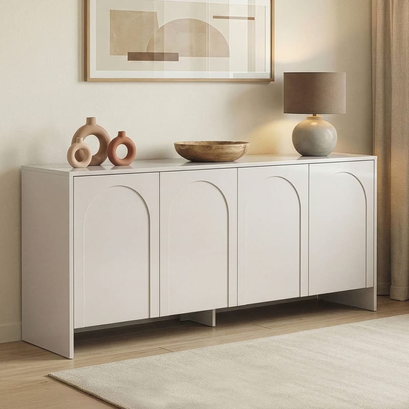 Nelora Konsollbord 180 cm - Krem - Oppbevaring - Oppbevaringsmøbler - Sideboard & skjenker