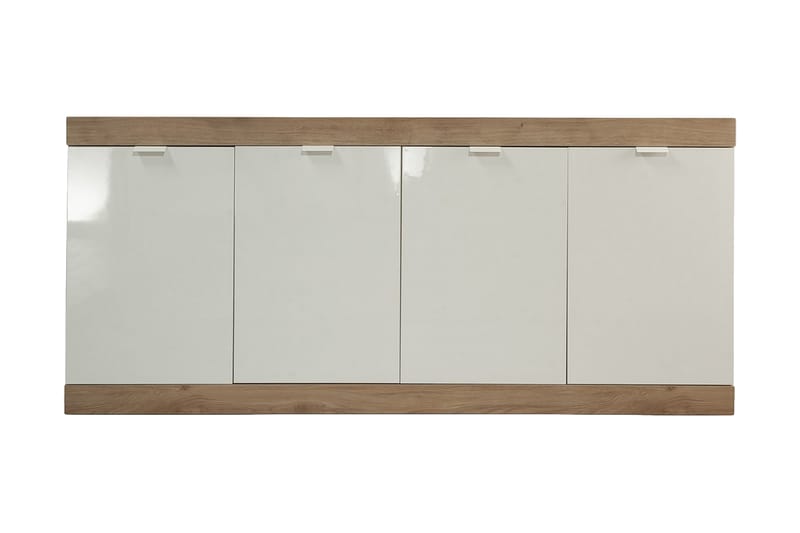 Nicery Sideboard 180 cm - Hvit/Brun - Sideboard & skjenker