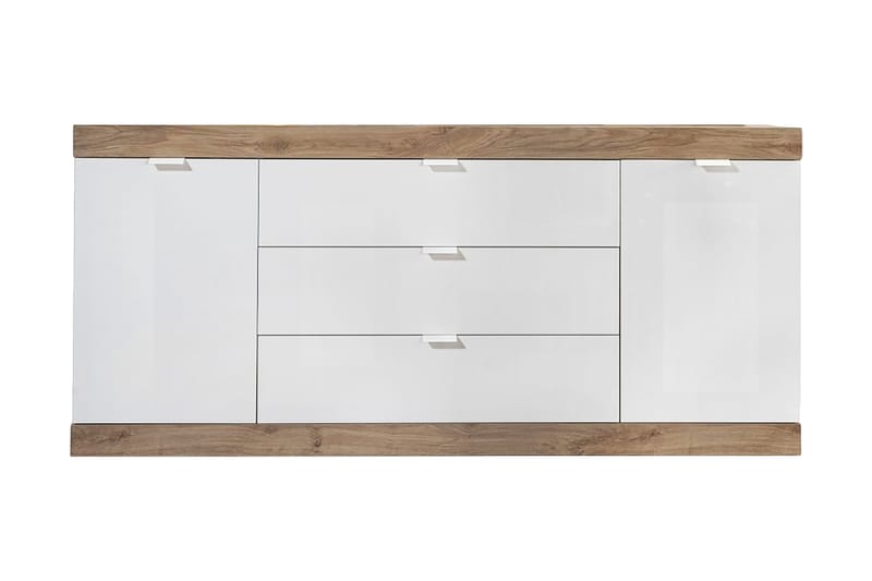 Nicery Sideboard 180 cm - Hvit/Brun - Sideboard & skjenker