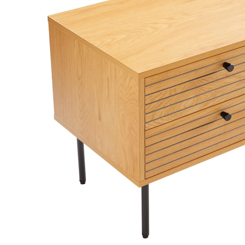 Nightstand HOME4YOU - brun - Møbler - Bord - Avlastningsbord - Sengebord & nattbord