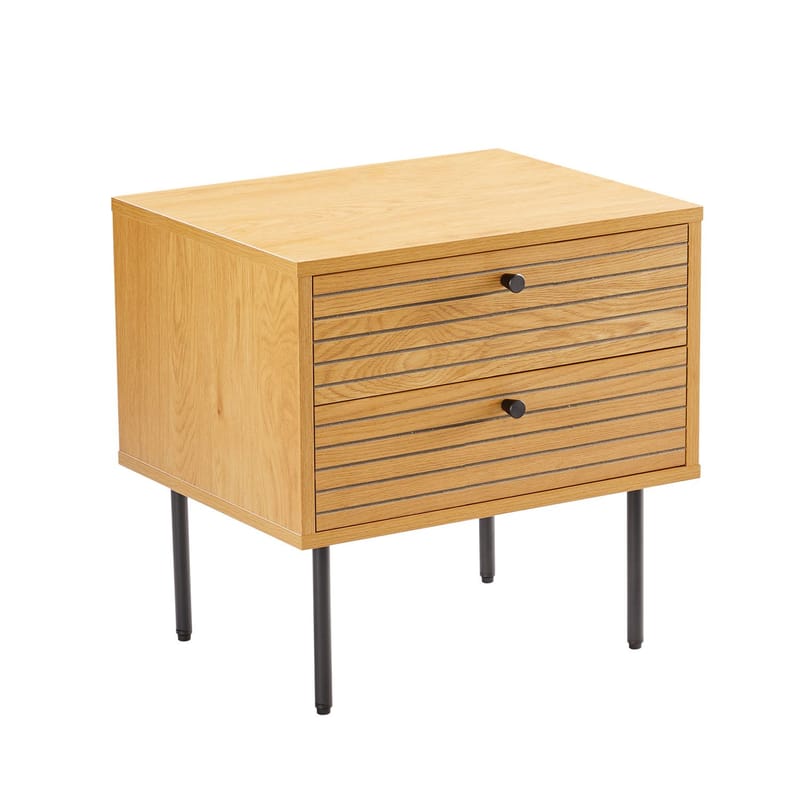 Nightstand HOME4YOU - brun - Møbler - Bord - Avlastningsbord - Sengebord & nattbord