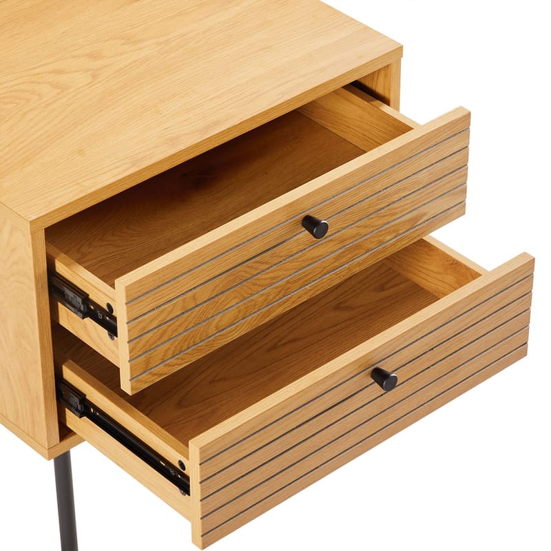 Nightstand HOME4YOU - brun - Møbler - Bord - Avlastningsbord - Sengebord & nattbord