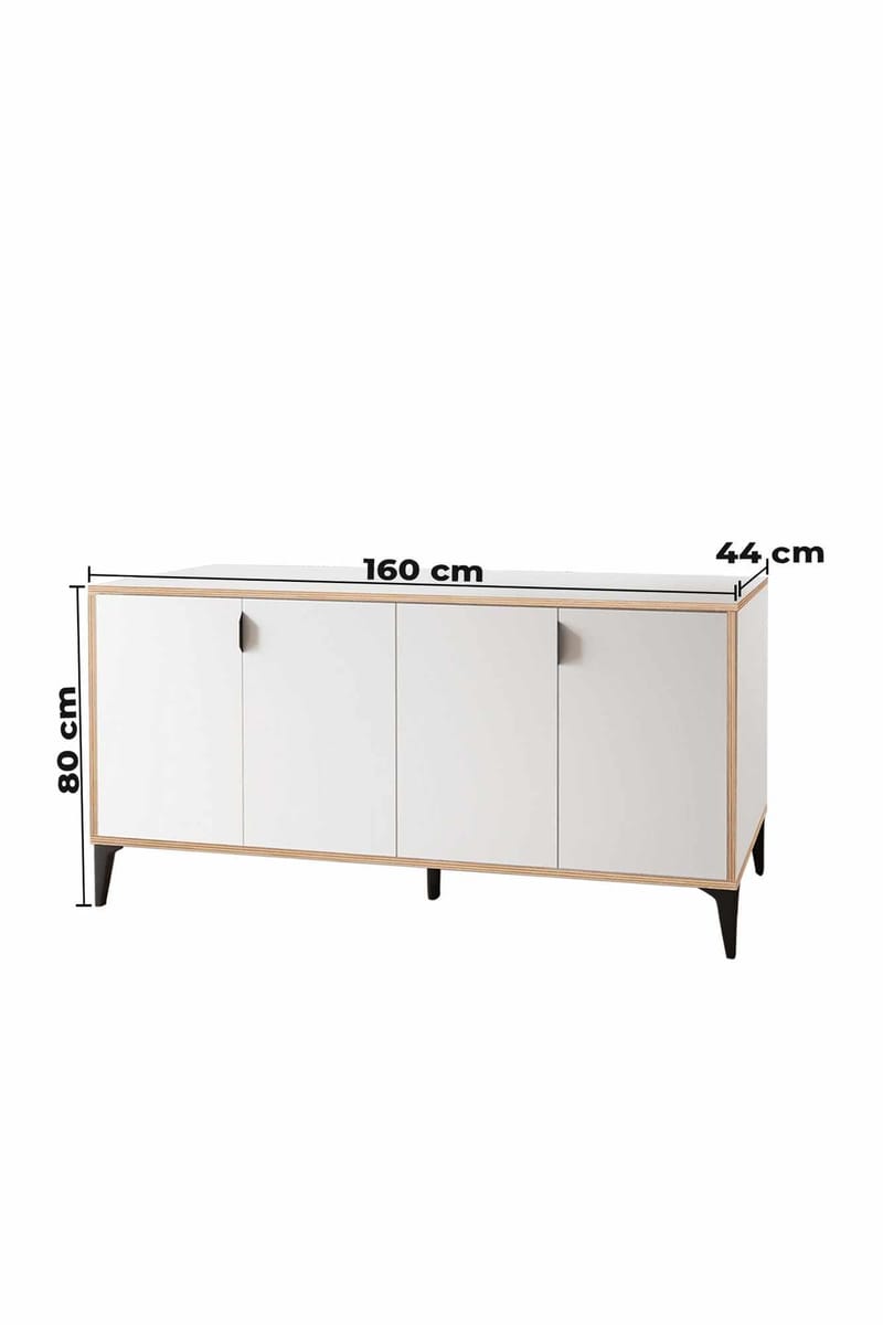 Olyros skjenk 160 cm - Hvit - Oppbevaring - Oppbevaringsmøbler - Sideboard & skjenker
