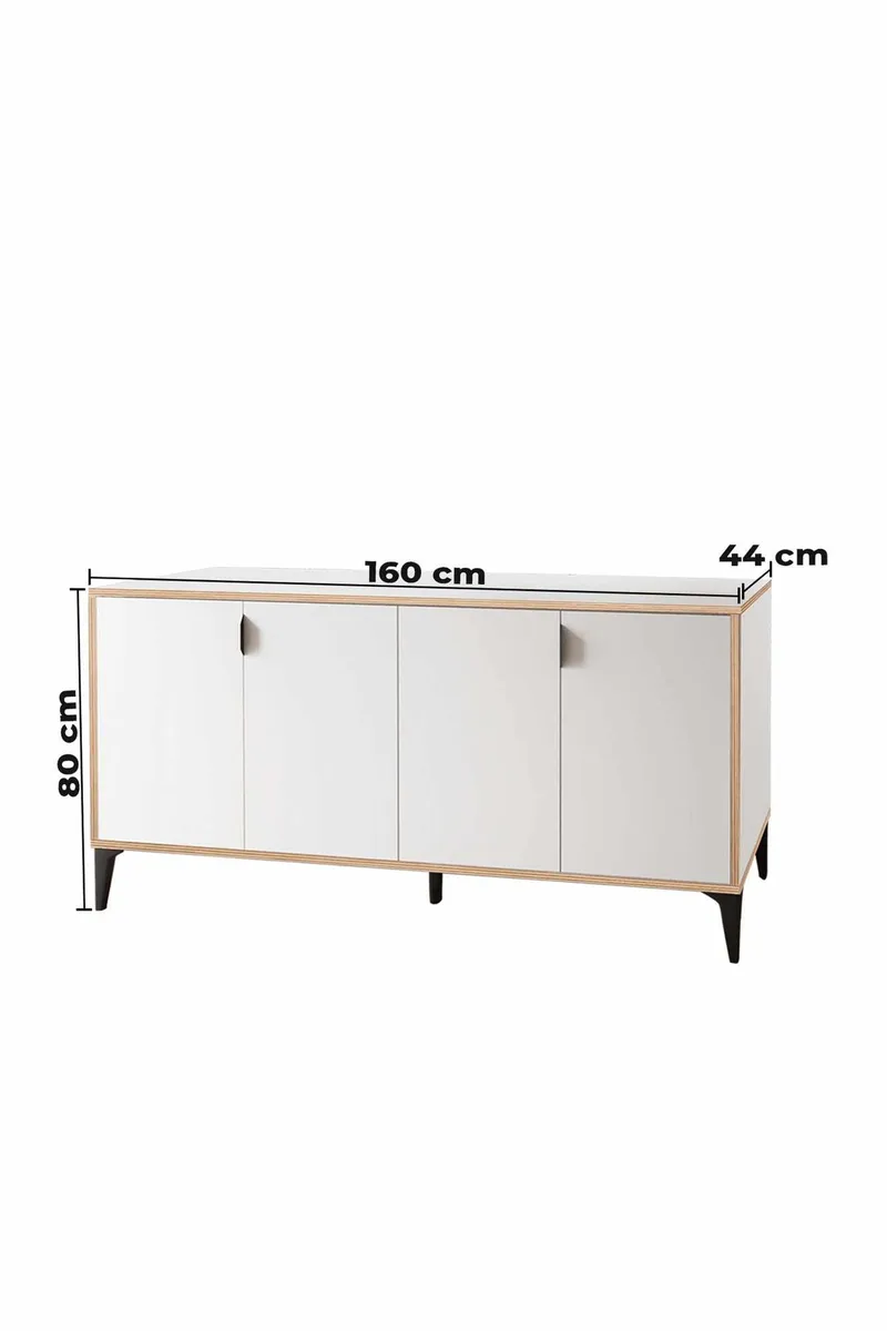 Olyros skjenk 160 cm - Hvit - Oppbevaring - Oppbevaringsmøbler - Sideboard & skjenker