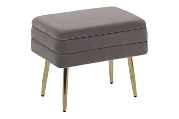 Oppbevaringsbenk Odessa Grå/gull