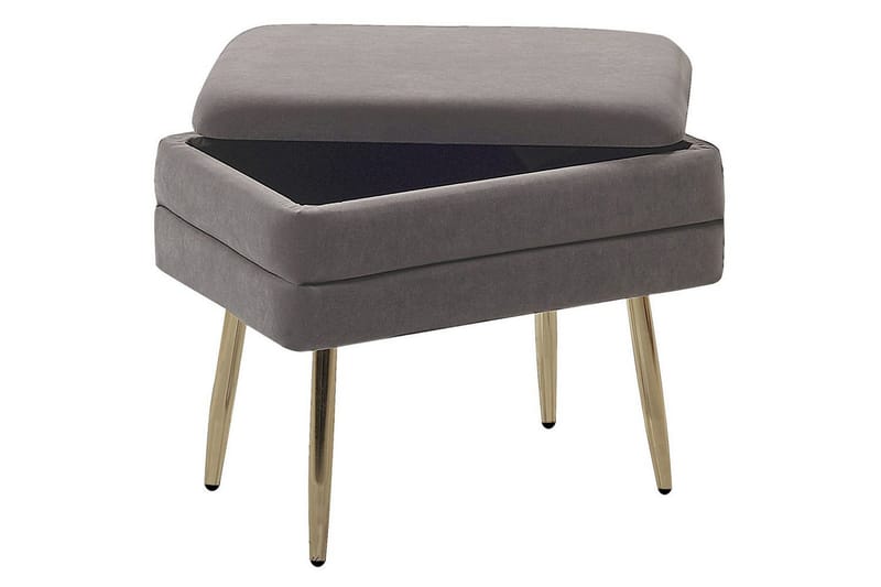 Oppbevaringsbenk Odessa Grå/gull - Grå/gull - Oppbevaring - Oppbevaringsmøbler - Oppbevaringskiste