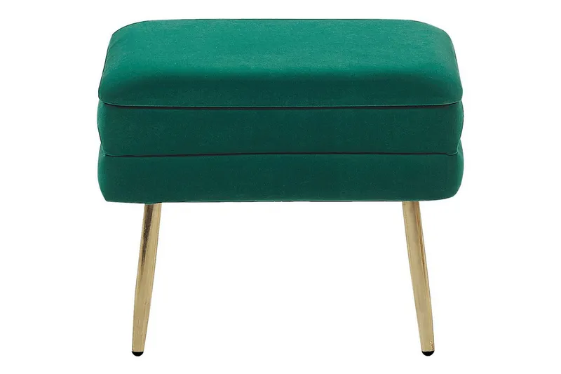 Oppbevaringsbenk Odessa Grønn/gull - Grønn/gull - Oppbevaring - Oppbevaringsmøbler - Oppbevaringskiste