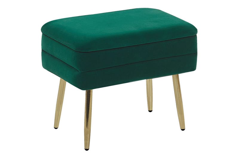 Oppbevaringsbenk Odessa Grønn/gull, Grønn/gull