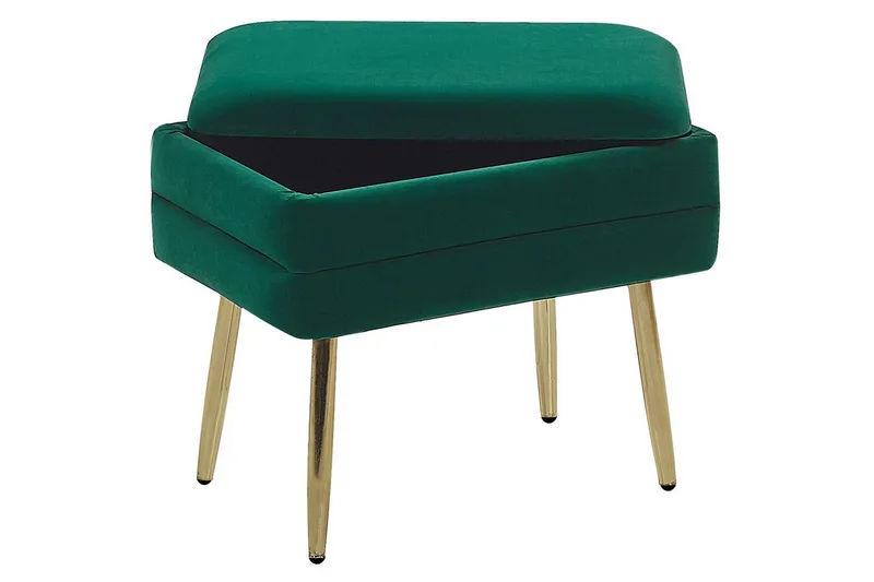 Oppbevaringsbenk Odessa Grønn/gull - Grønn/gull - Oppbevaring - Oppbevaringsmøbler - Oppbevaringskiste