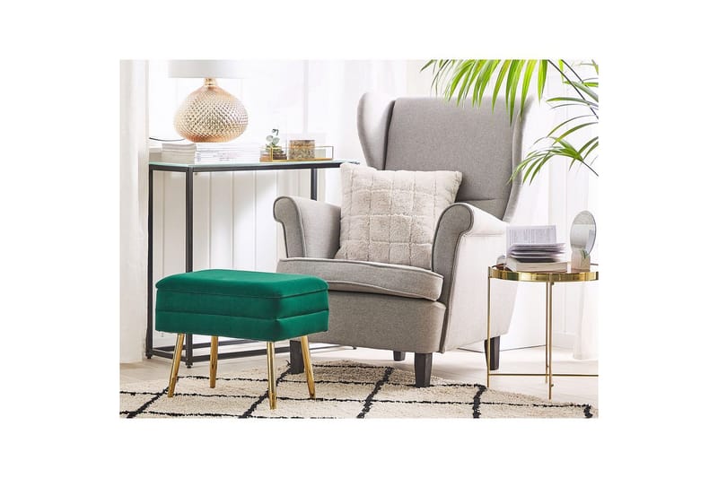 Oppbevaringsbenk Odessa Grønn/gull - Grønn/gull - Oppbevaring - Oppbevaringsmøbler - Oppbevaringskiste