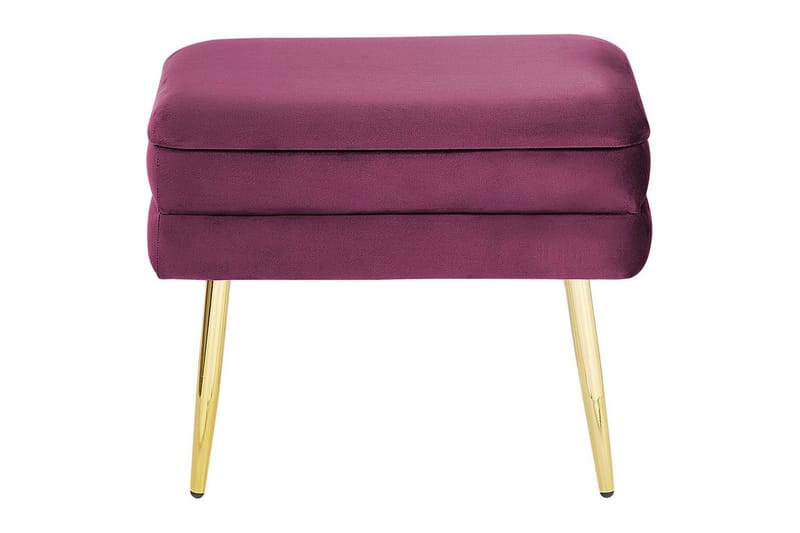 Oppbevaringsbenk Odessa Rød/gull - Rød/gull - Oppbevaring - Oppbevaringsmøbler - Oppbevaringskiste