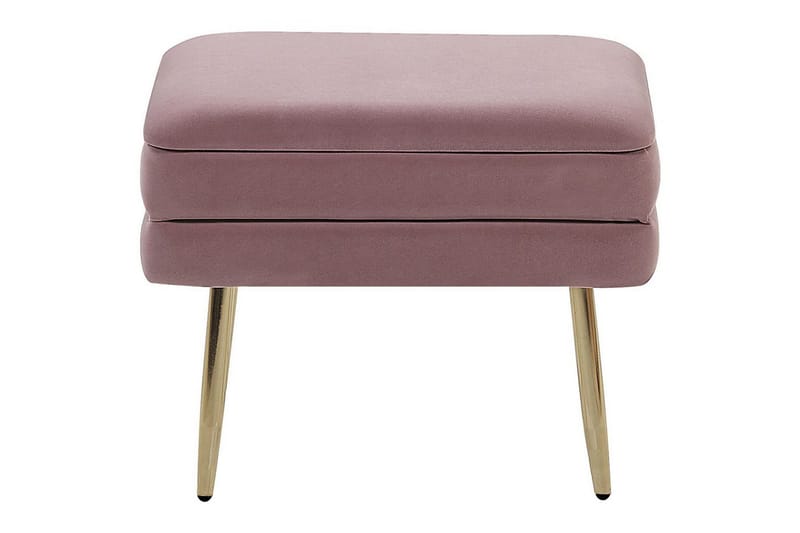 Oppbevaringsbenk Odessa Rosa/Gull - Rosa/Gull - Oppbevaring - Oppbevaringsmøbler - Oppbevaringskiste