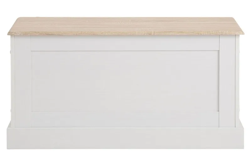 Dareia Kiste 90 cm - Hvit / Brun - Oppbevaring - Oppbevaringsmøbler - Oppbevaringskiste