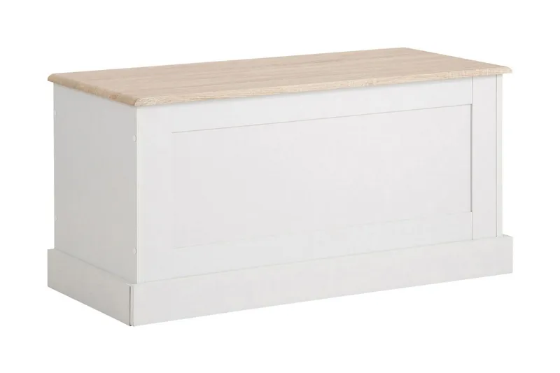 Dareia Kiste 90 cm, Hvit / Brun