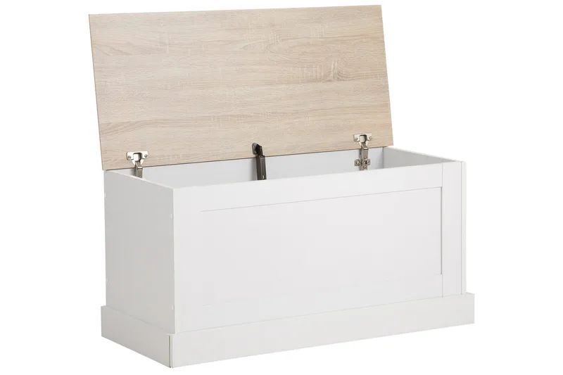 Dareia Kiste 90 cm - Hvit / Brun - Oppbevaring - Oppbevaringsmøbler - Oppbevaringskiste