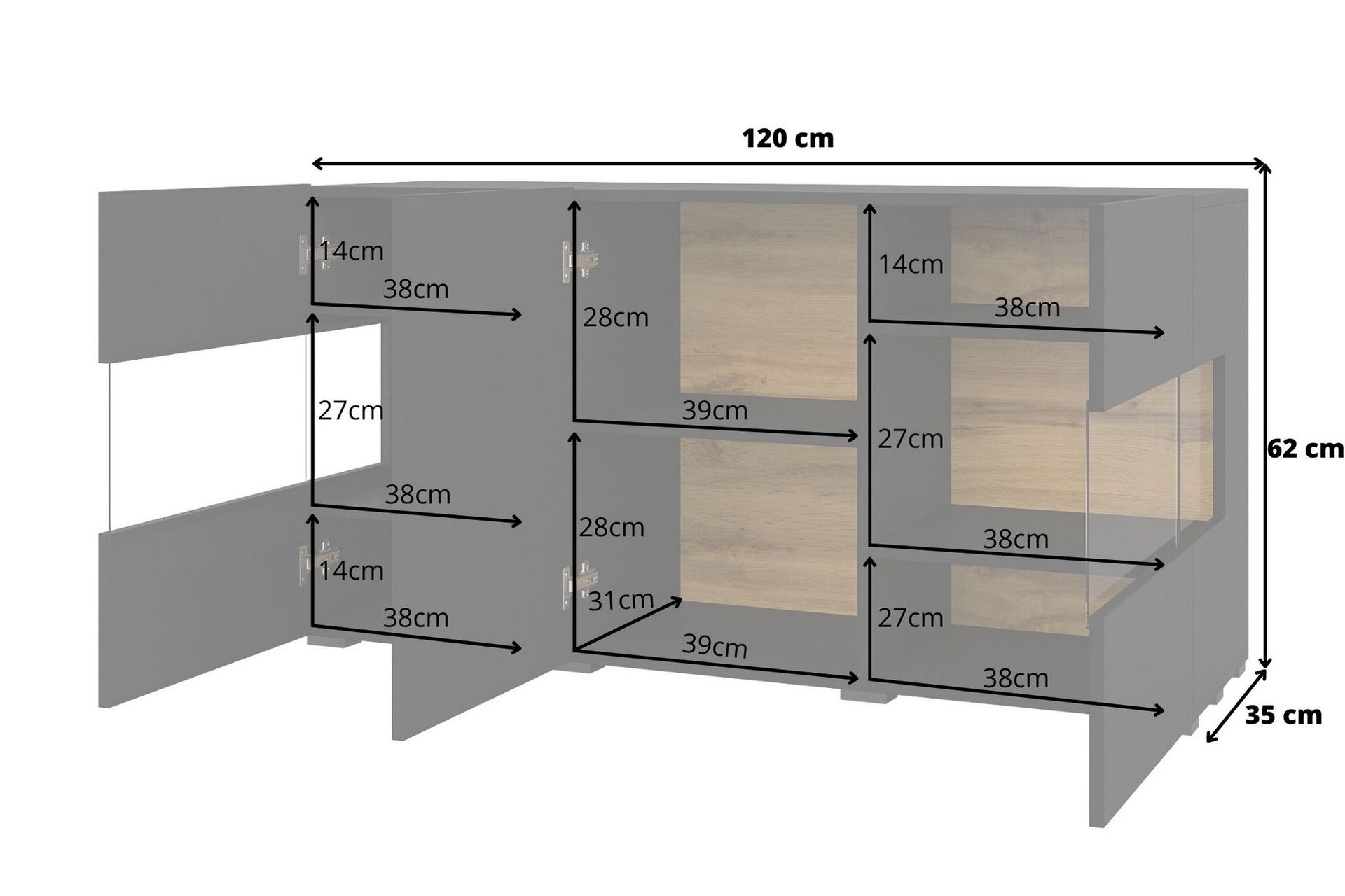 Jestine Oppbevaringskiste 120 cm - Svart - Oppbevaring - Oppbevaringsmøbler - Oppbevaringskiste