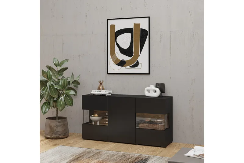 Jestine Oppbevaringskiste 120 cm, Svart